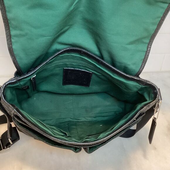 Coach Signature Logo Y2K Unisex Saddle Messenger Bag - Picture 13 of 16